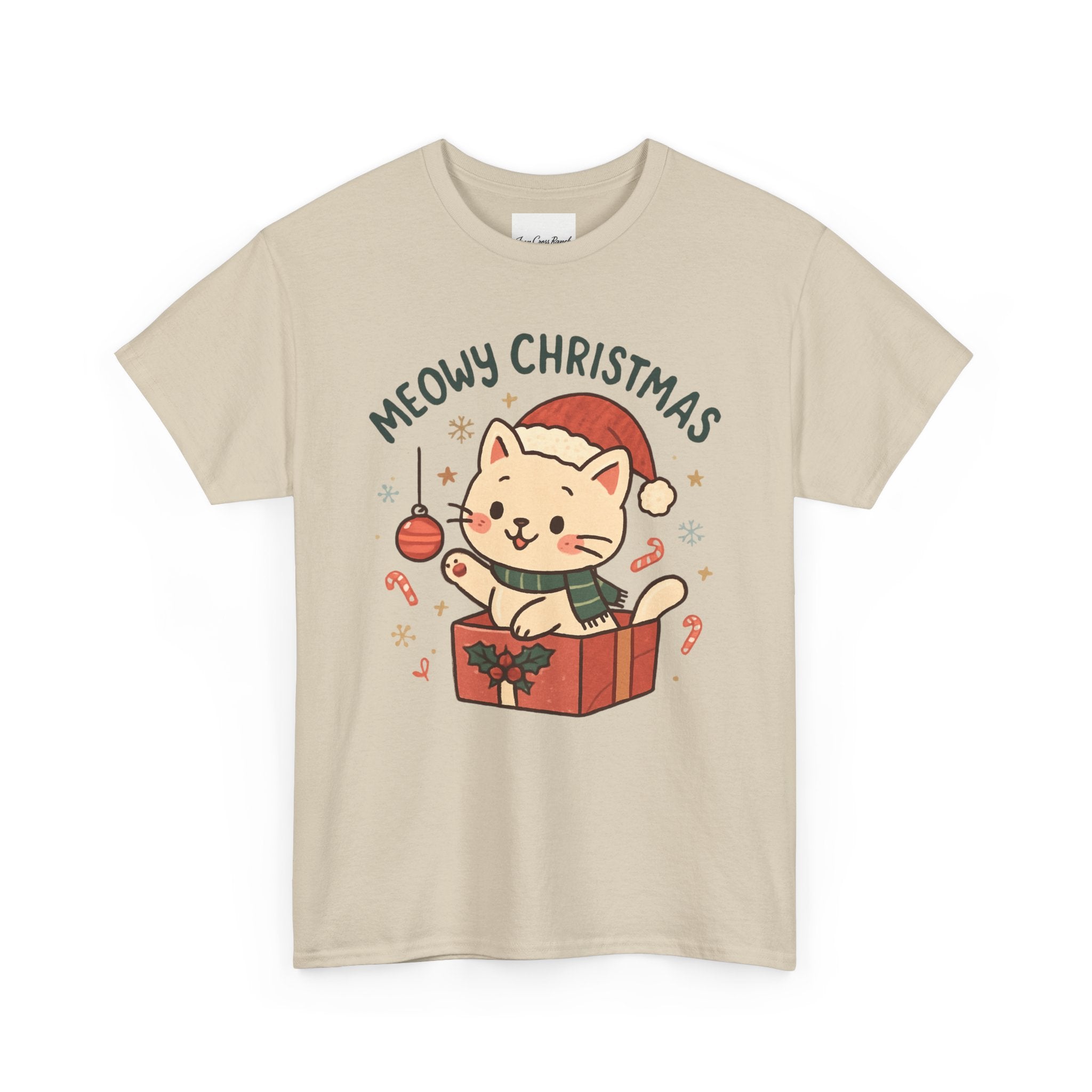Meowy Christmas Cat Tee