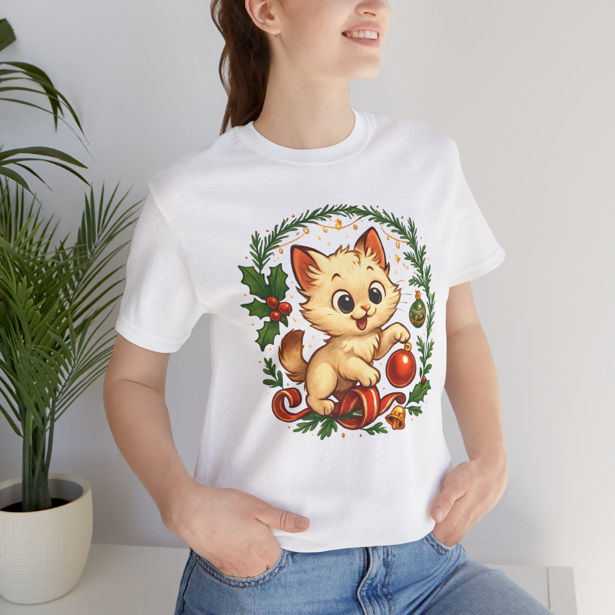 Christmas Kitten Play T-Shirt