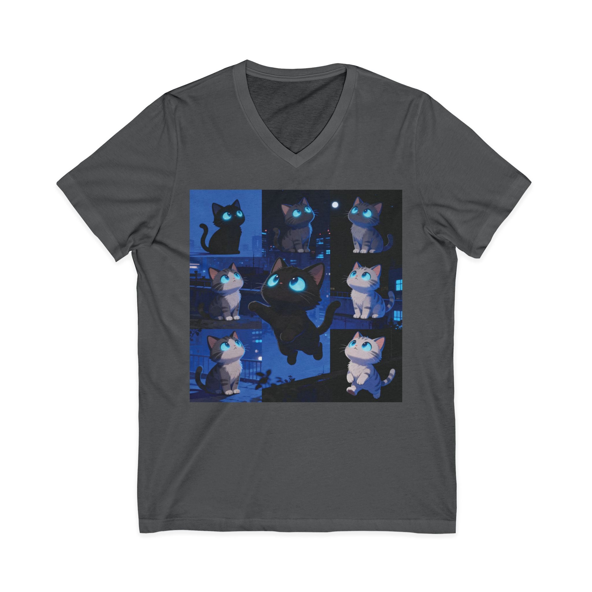 Unisex V-Neck Tee, Casual Style Shirt, Everyday Wear Top, Comfortable Gift for Any Occasion, Trendy Graphic T-Shirt