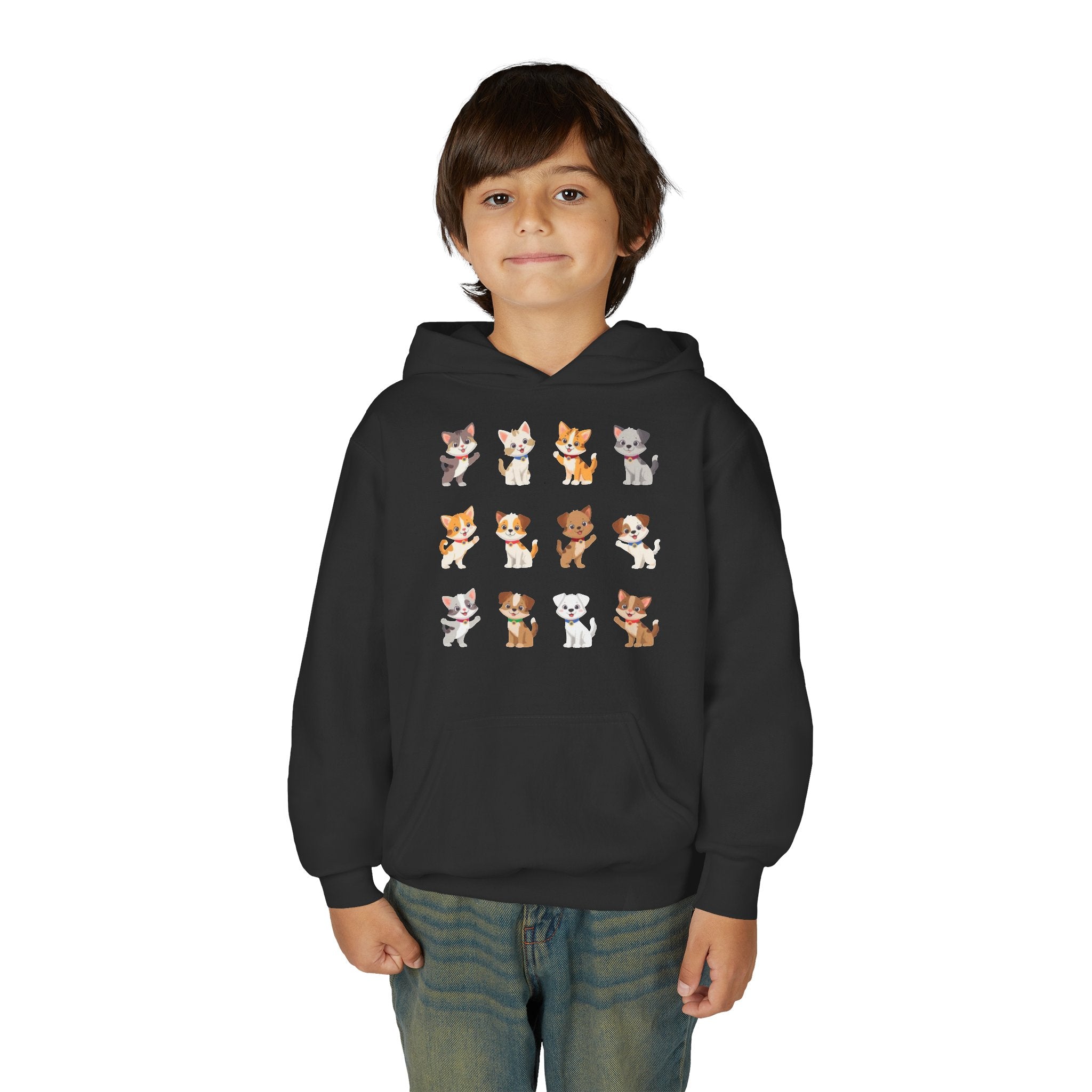 Pet Lover Hoodie - Cute Puppies and Kittens Christmas Sweatshirt