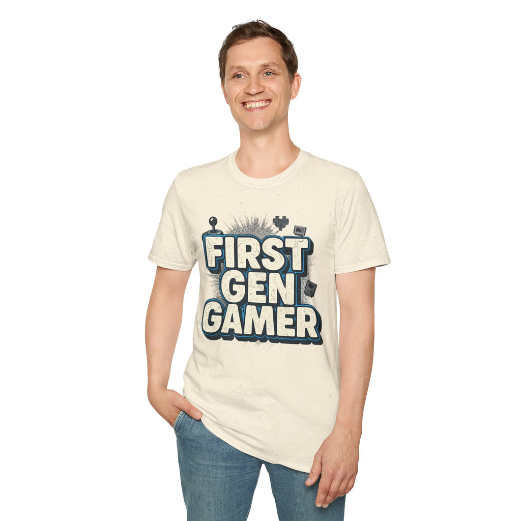 First Gen  Gamer, Blue Outline