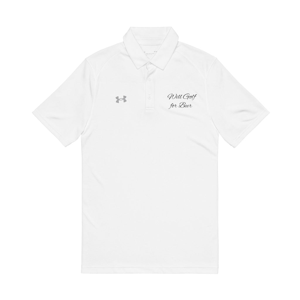 Copy of Polo Shirt - Funny 'Will Golf for Beer' Embroidered Design