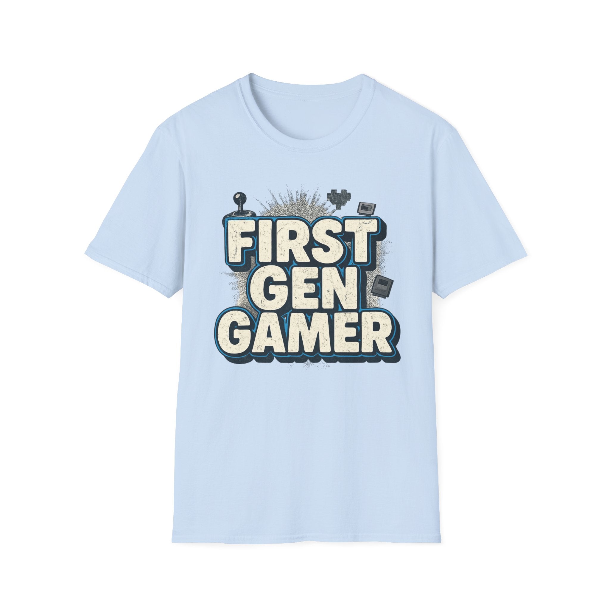 First Gen  Gamer, Blue Outline