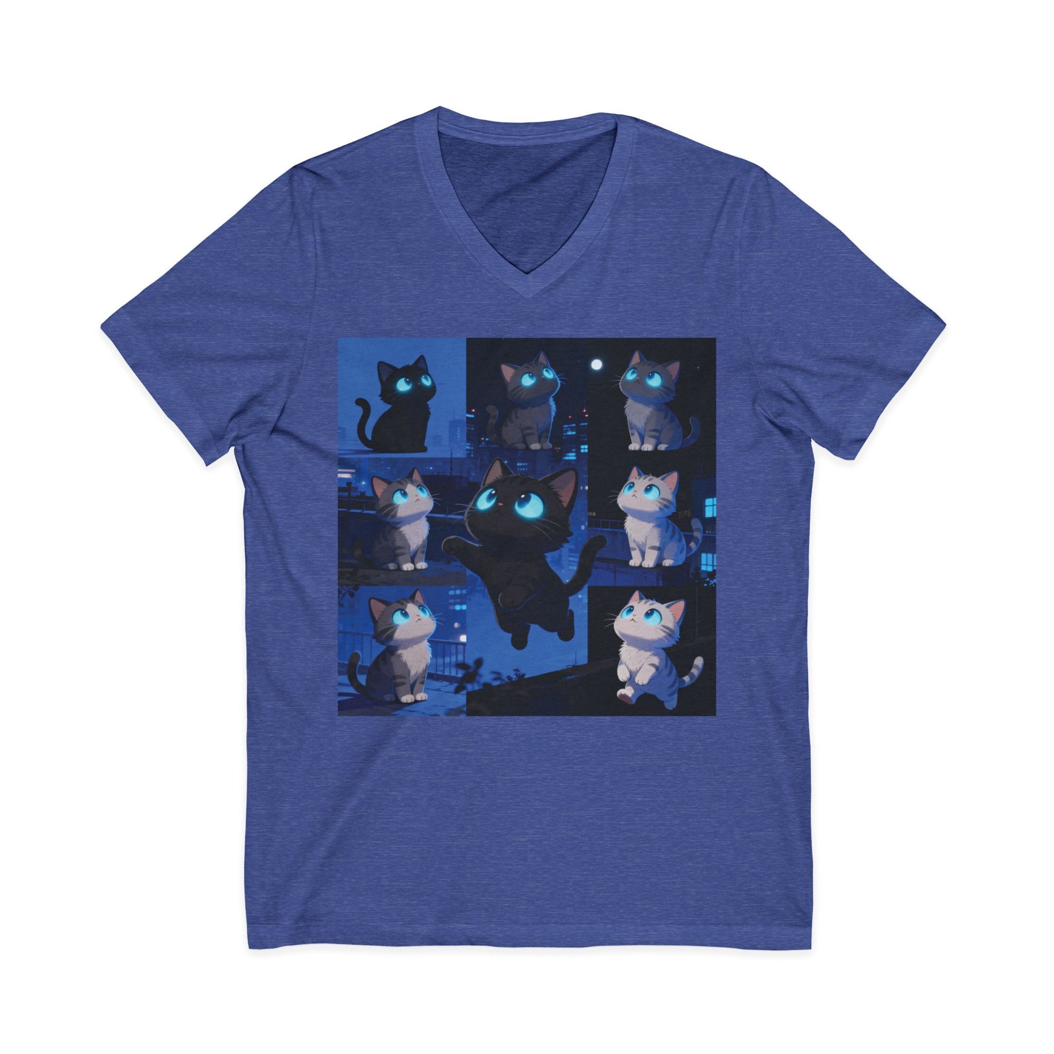 Unisex V-Neck Tee, Casual Style Shirt, Everyday Wear Top, Comfortable Gift for Any Occasion, Trendy Graphic T-Shirt