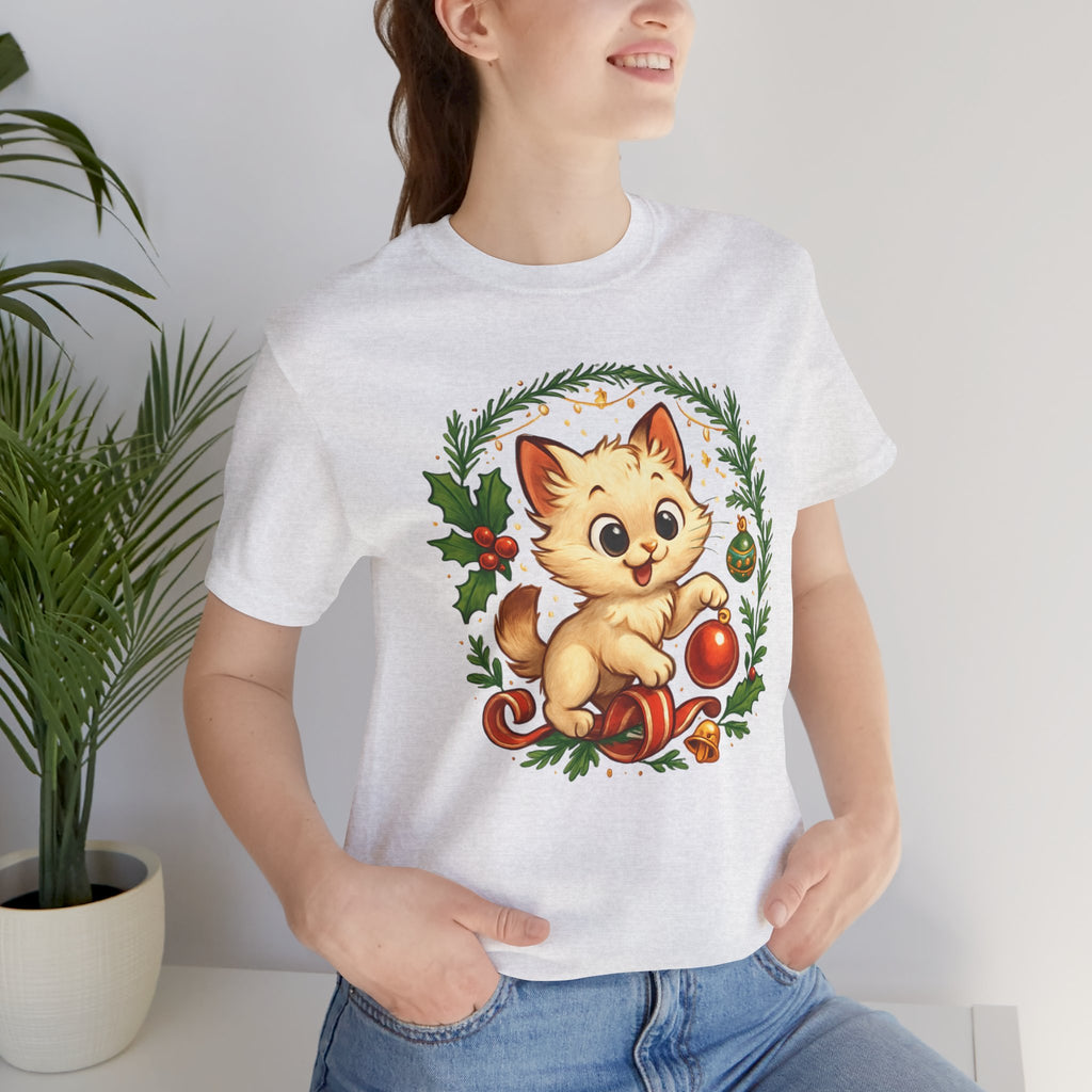 Christmas Kitten Play T-Shirt