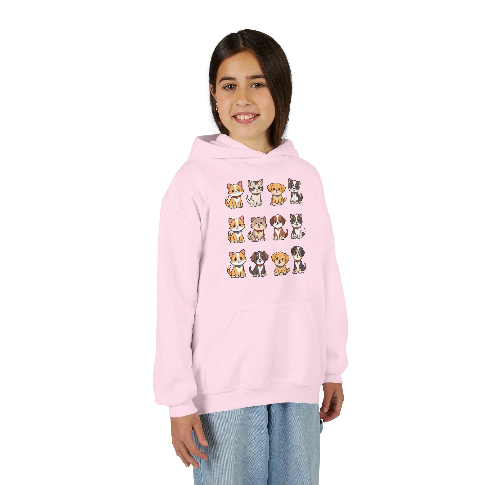 Animal Lovers Hoodie - Cute Puppies and Kittens Gift for Birthdays and Holidays