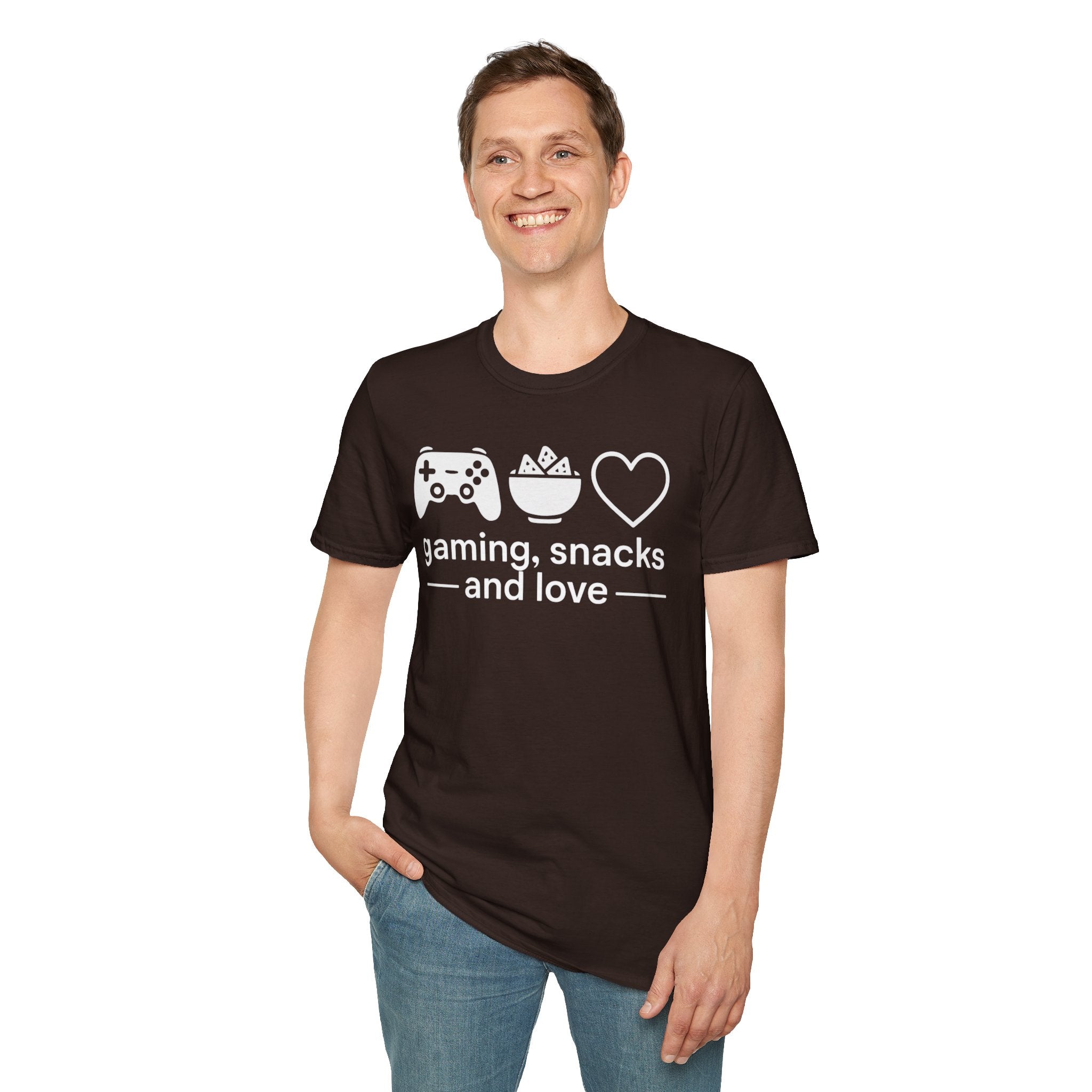 Gaming, Snacks and Love, Gamer T-shirt