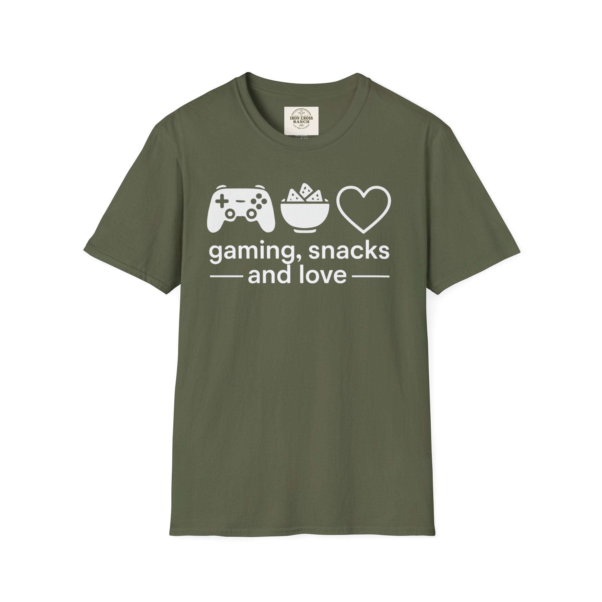 Gaming, Snacks and Love, Gamer T-shirt