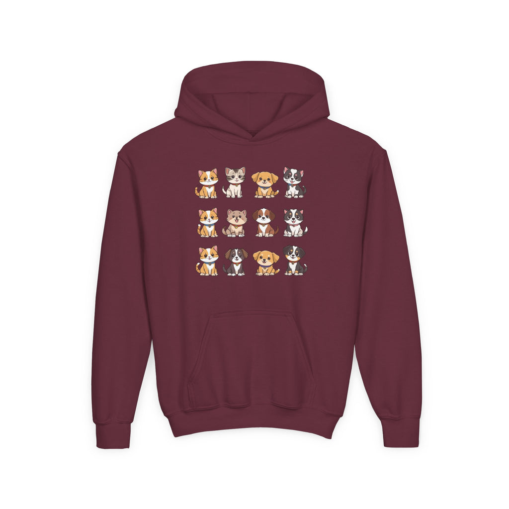 Animal Lovers Hoodie - Cute Puppies and Kittens Gift for Birthdays and Holidays