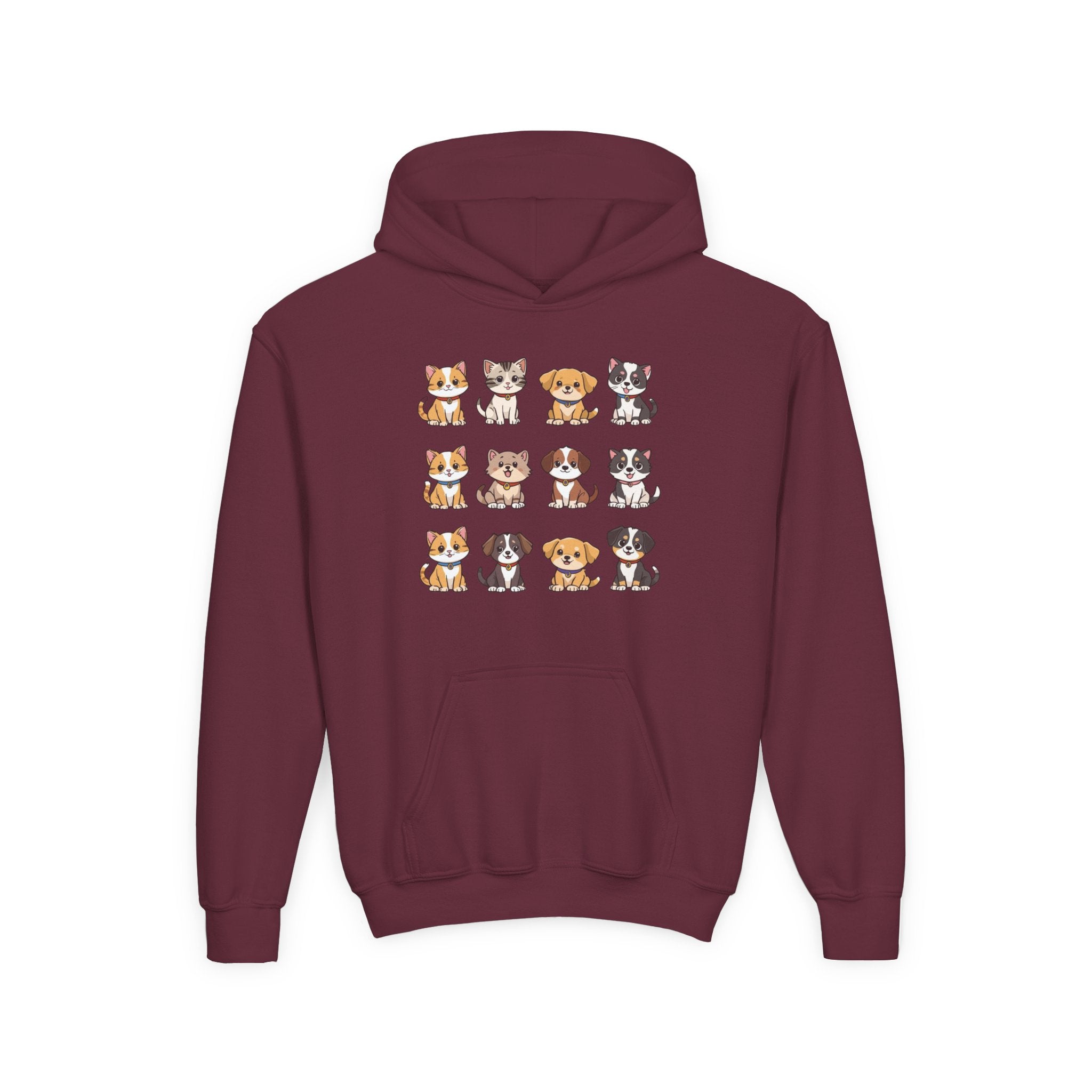Animal Lovers Hoodie - Cute Puppies and Kittens Gift for Birthdays and Holidays