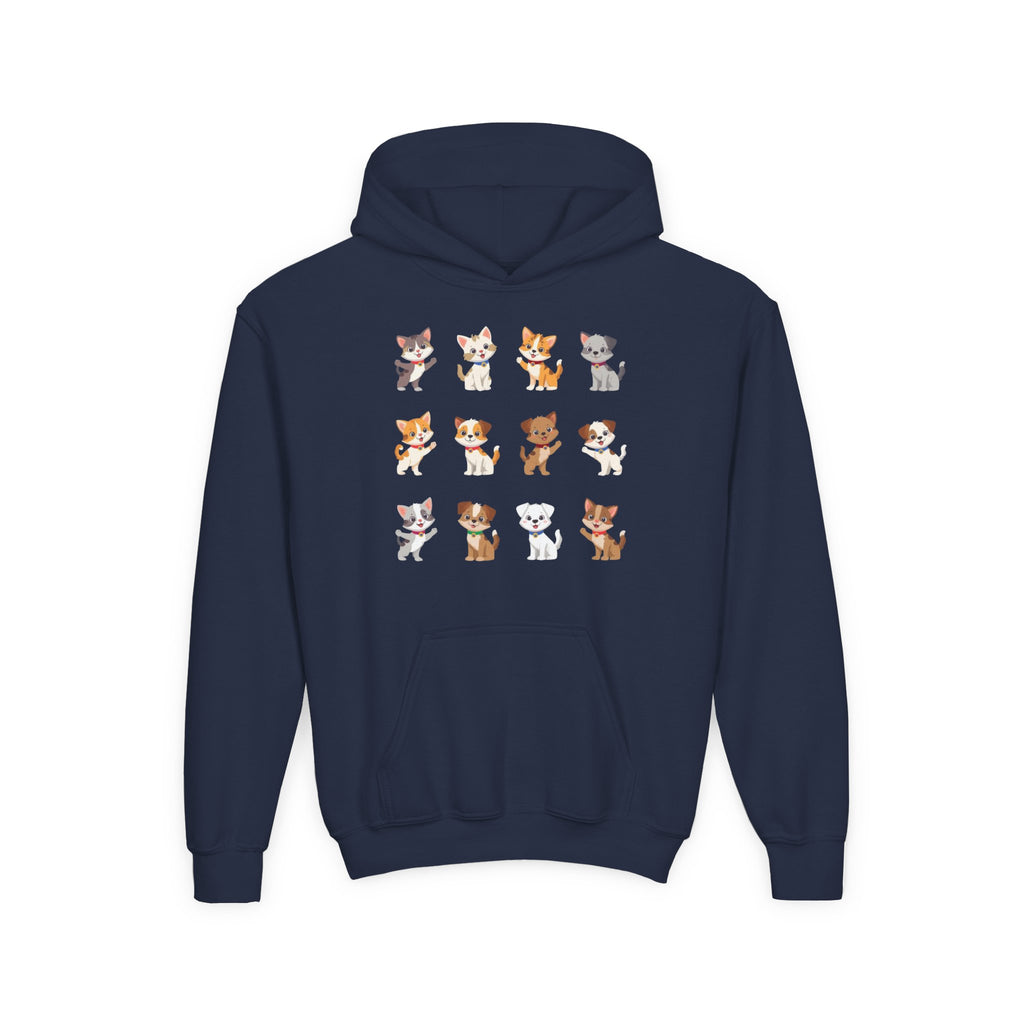 Pet Lover Hoodie - Cute Puppies and Kittens Christmas Sweatshirt