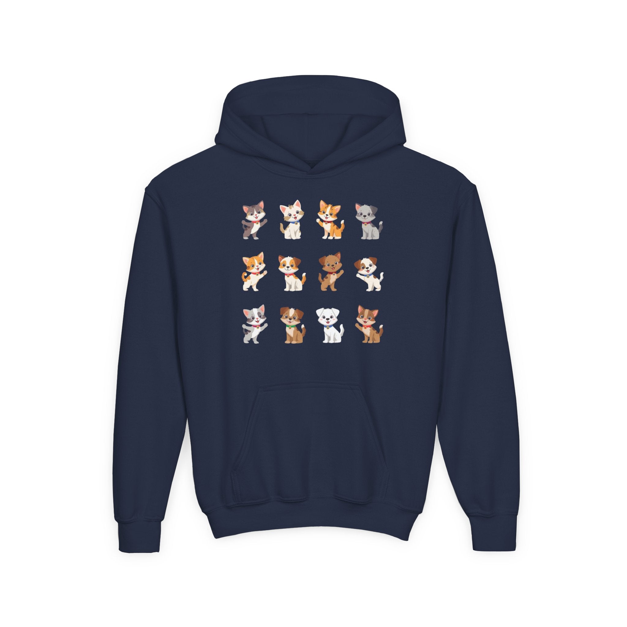 Pet Lover Hoodie - Cute Puppies and Kittens Christmas Sweatshirt