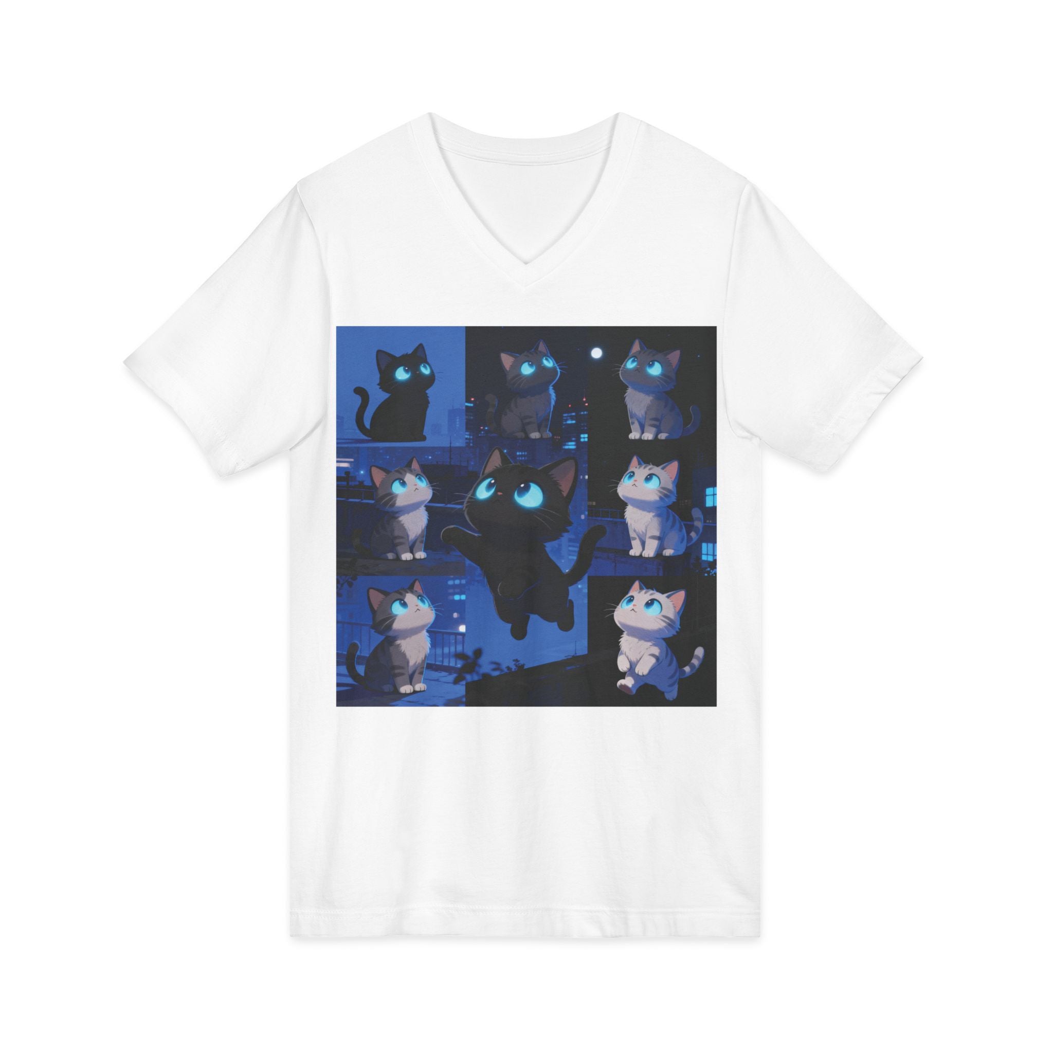 Unisex V-Neck Tee, Casual Style Shirt, Everyday Wear Top, Comfortable Gift for Any Occasion, Trendy Graphic T-Shirt