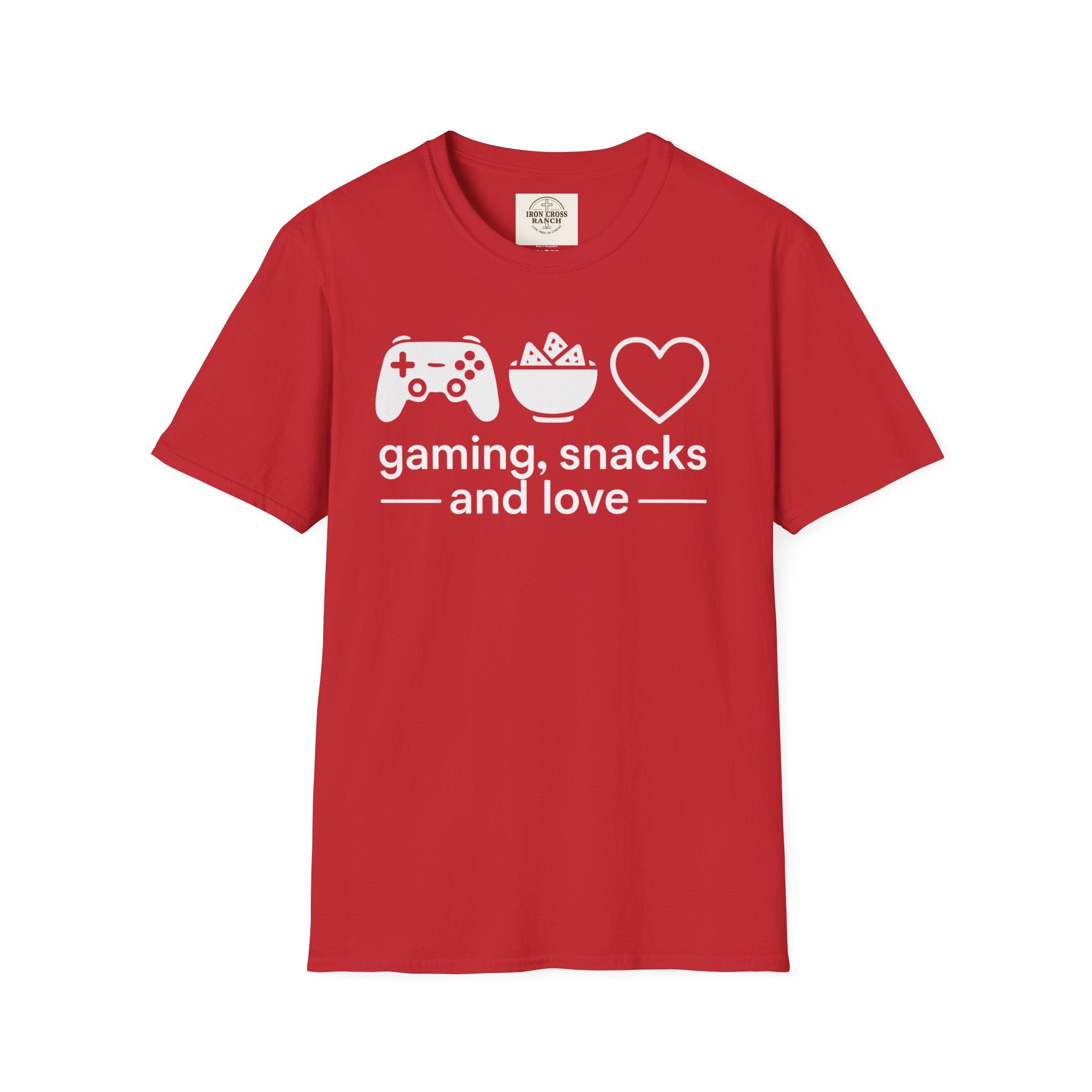 Gaming, Snacks and Love, Gamer T-shirt