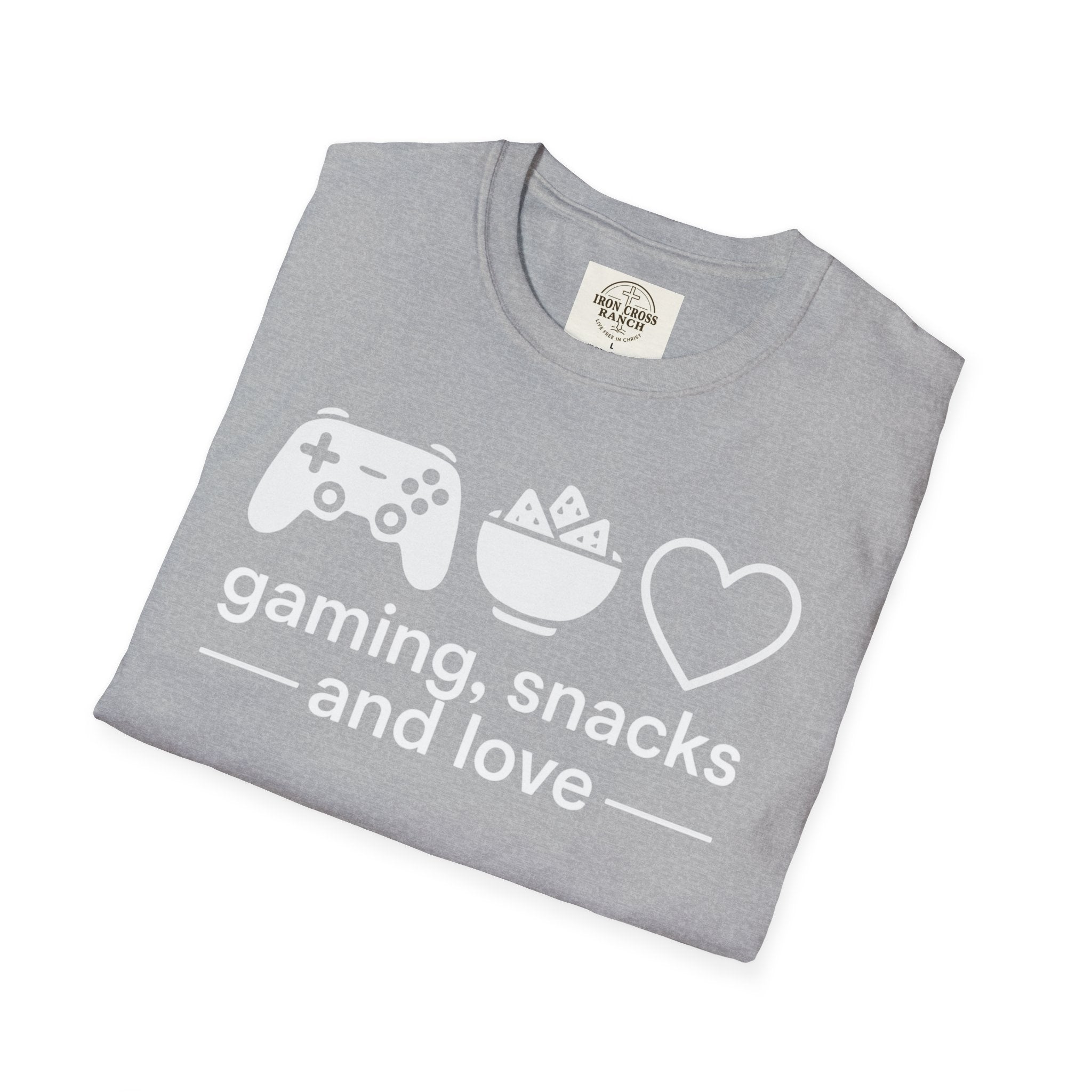 Gaming, Snacks and Love, Gamer T-shirt