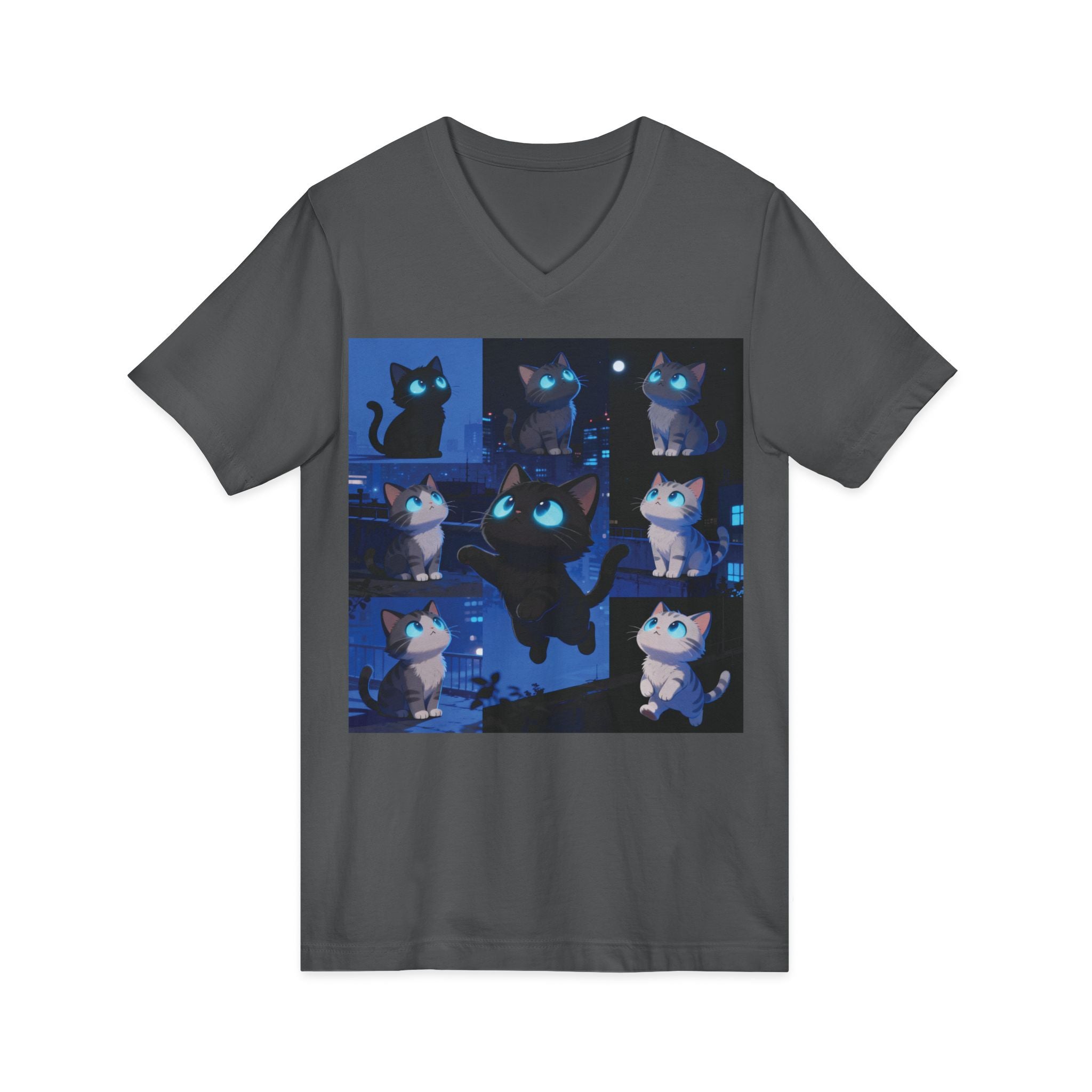 Unisex V-Neck Tee, Casual Style Shirt, Everyday Wear Top, Comfortable Gift for Any Occasion, Trendy Graphic T-Shirt