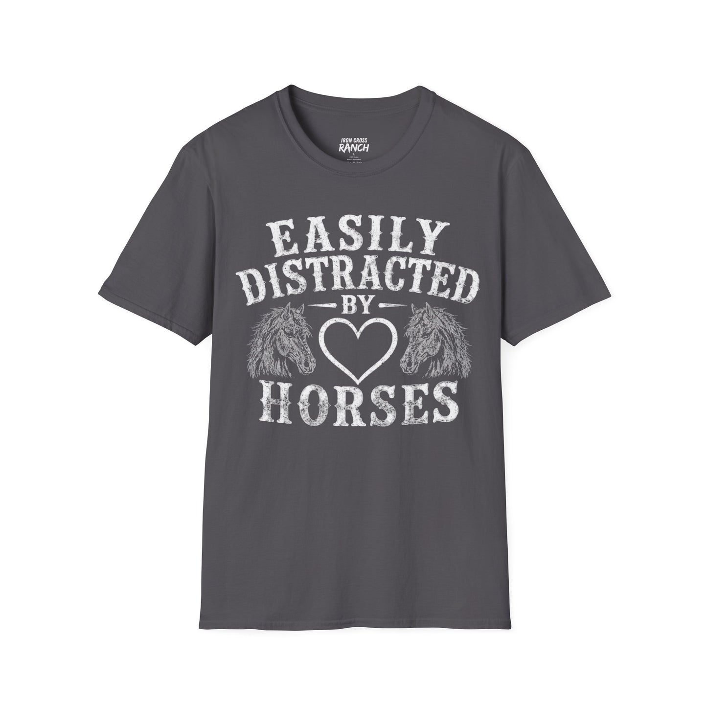 EASILY DISTRACTED BY HORSES