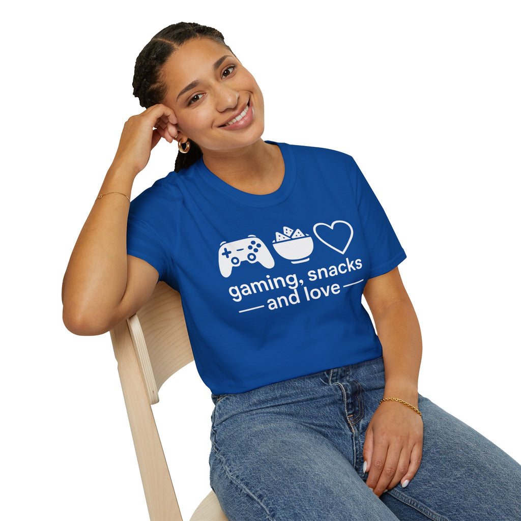 Gaming, Snacks and Love, Gamer T-shirt