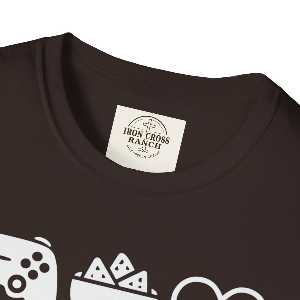 Gaming, Snacks and Love, Gamer T-shirt