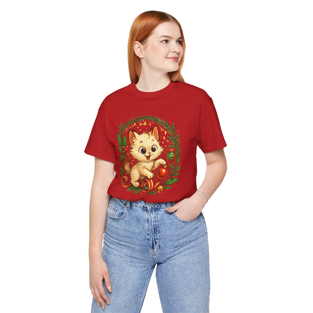 Christmas Kitten Play T-Shirt