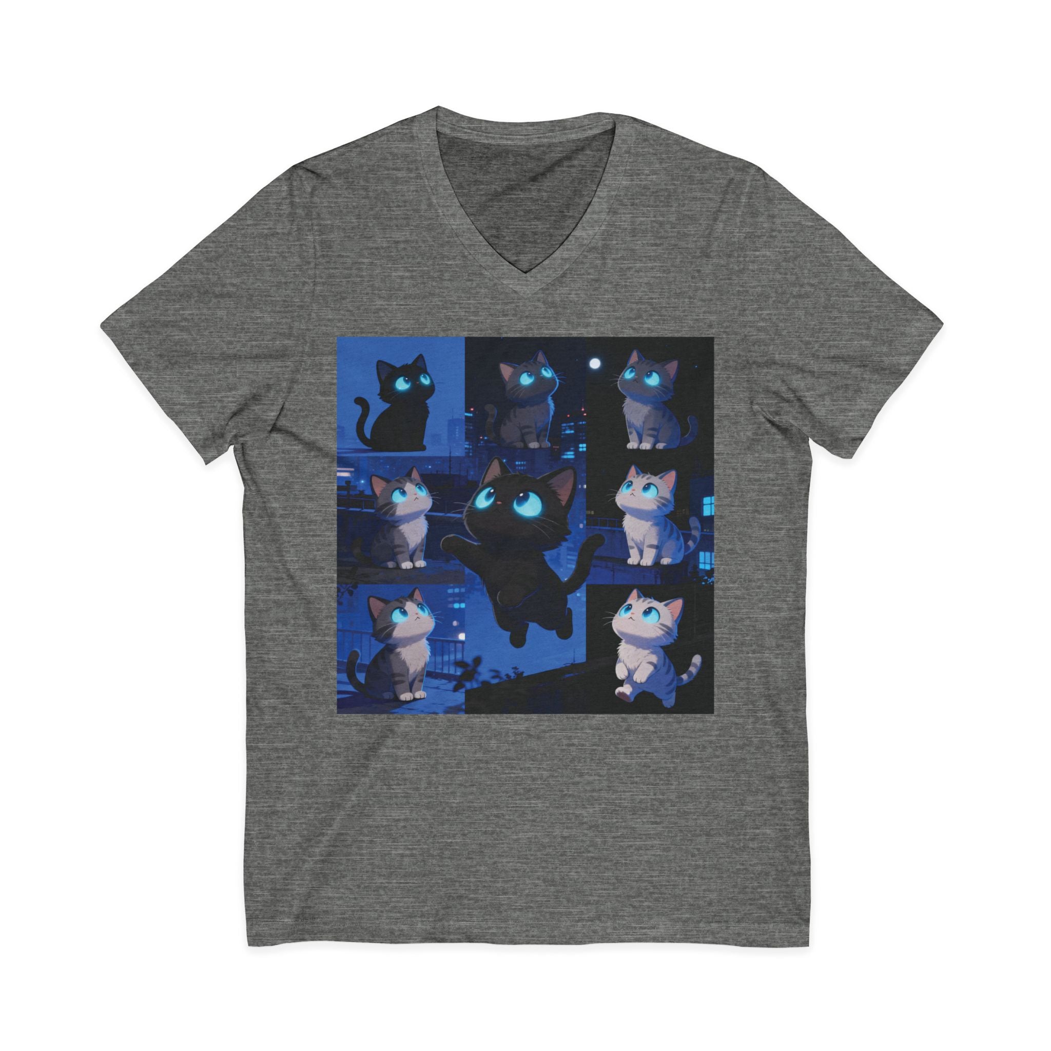 Unisex V-Neck Tee, Casual Style Shirt, Everyday Wear Top, Comfortable Gift for Any Occasion, Trendy Graphic T-Shirt