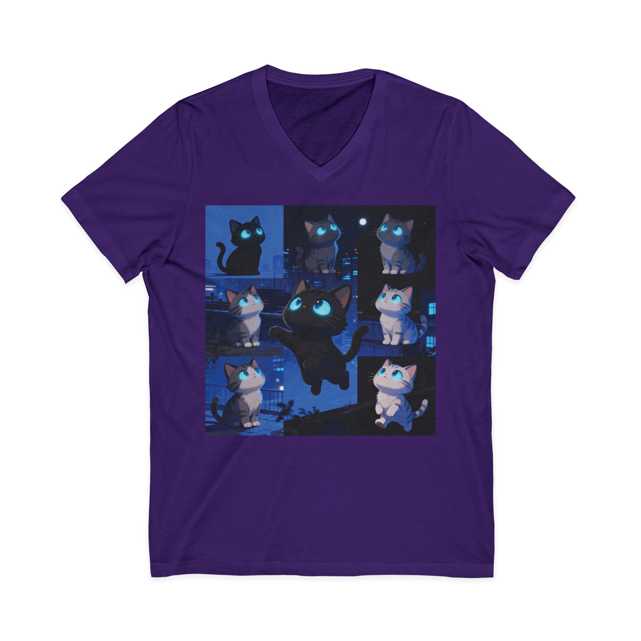 Unisex V-Neck Tee, Casual Style Shirt, Everyday Wear Top, Comfortable Gift for Any Occasion, Trendy Graphic T-Shirt