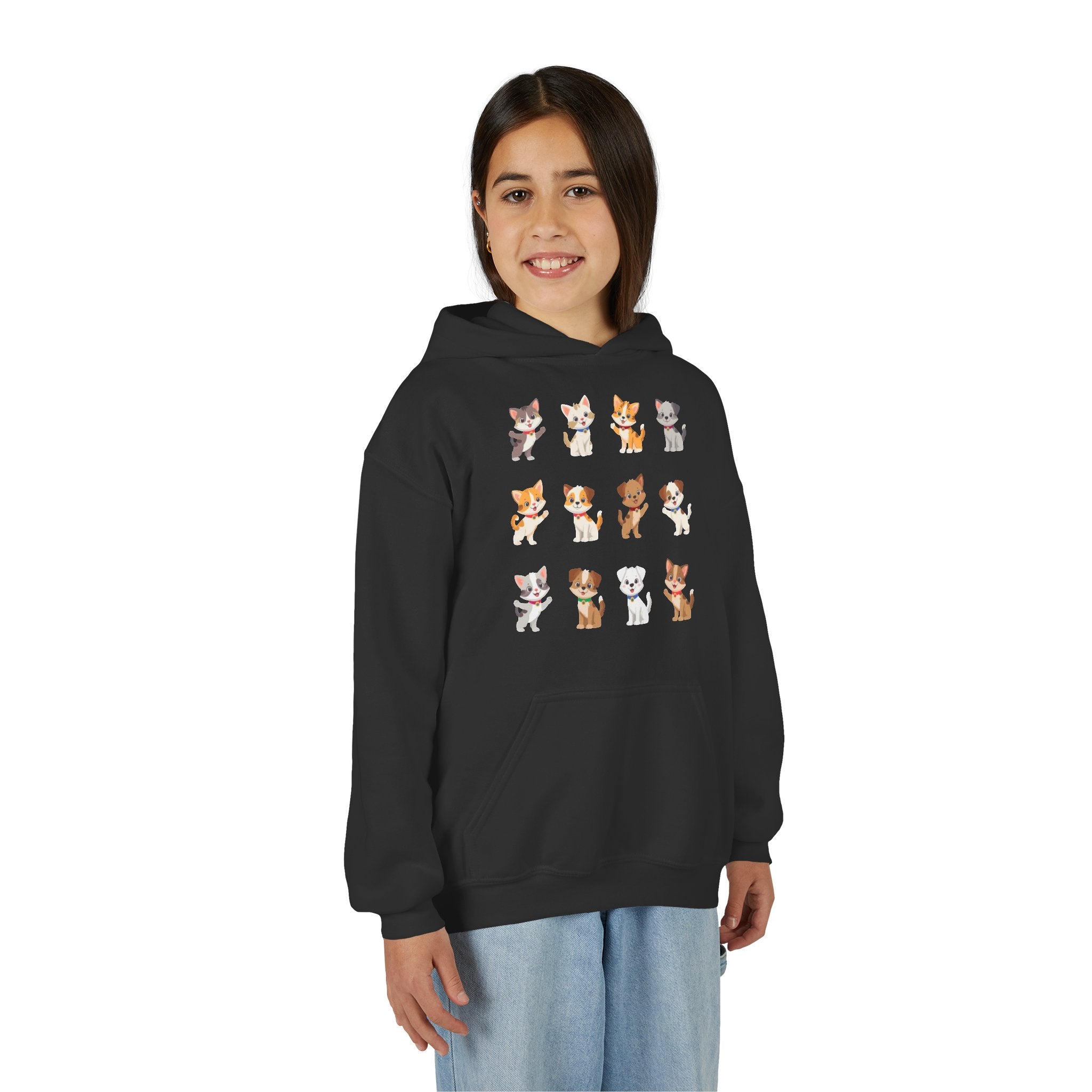 Pet Lover Hoodie - Cute Puppies and Kittens Christmas Sweatshirt