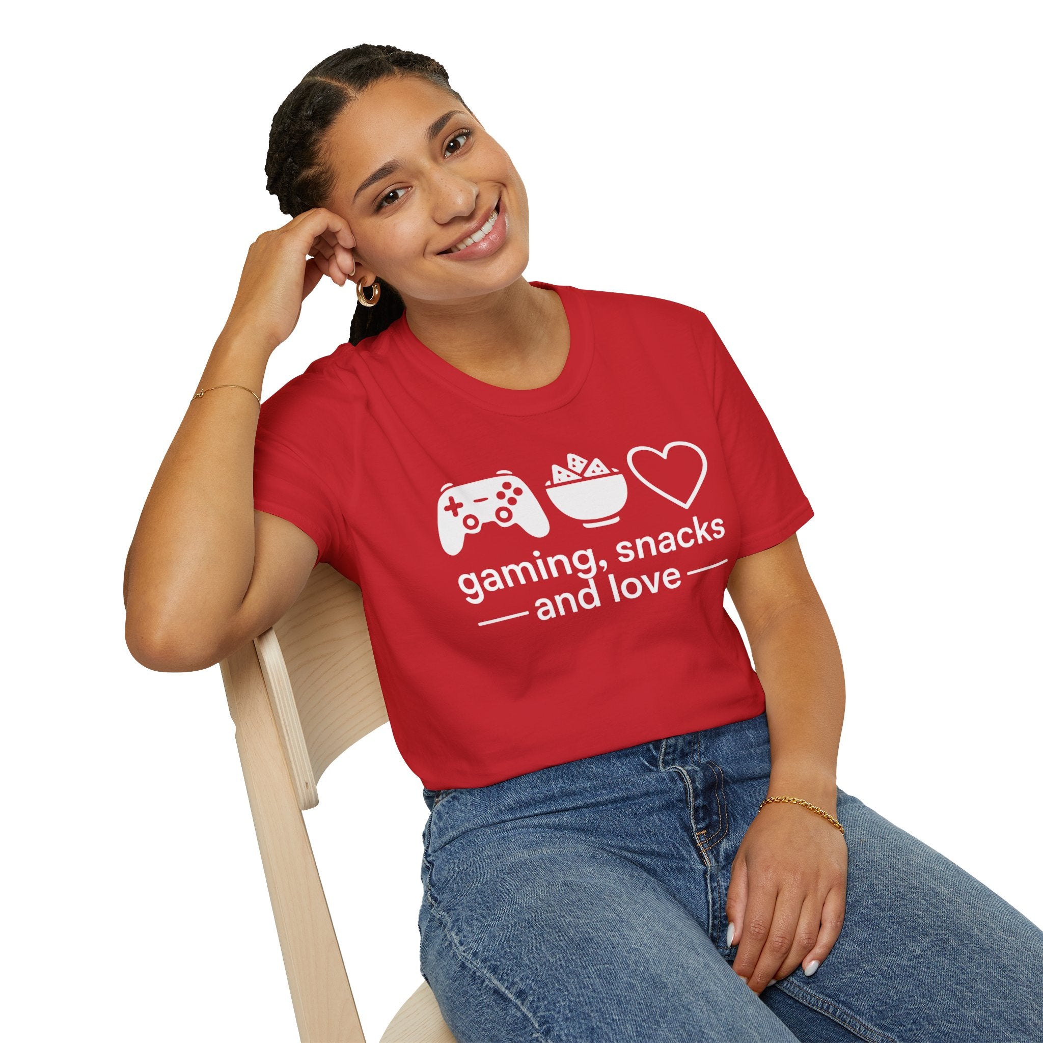 Gaming, Snacks and Love, Gamer T-shirt