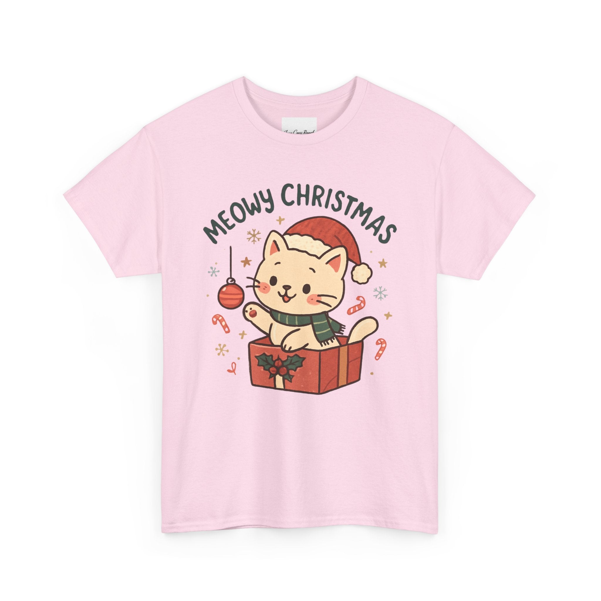 Meowy Christmas Cat Tee