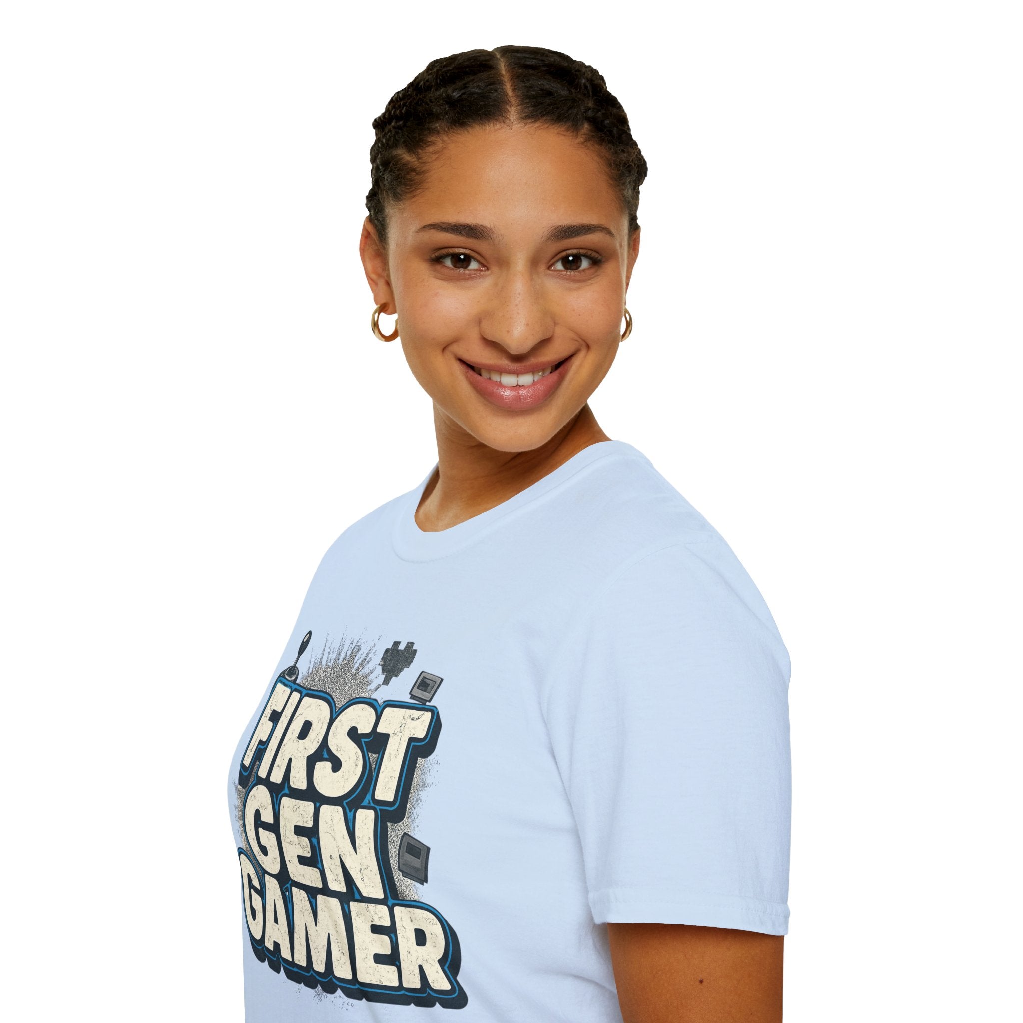 First Gen  Gamer, Blue Outline