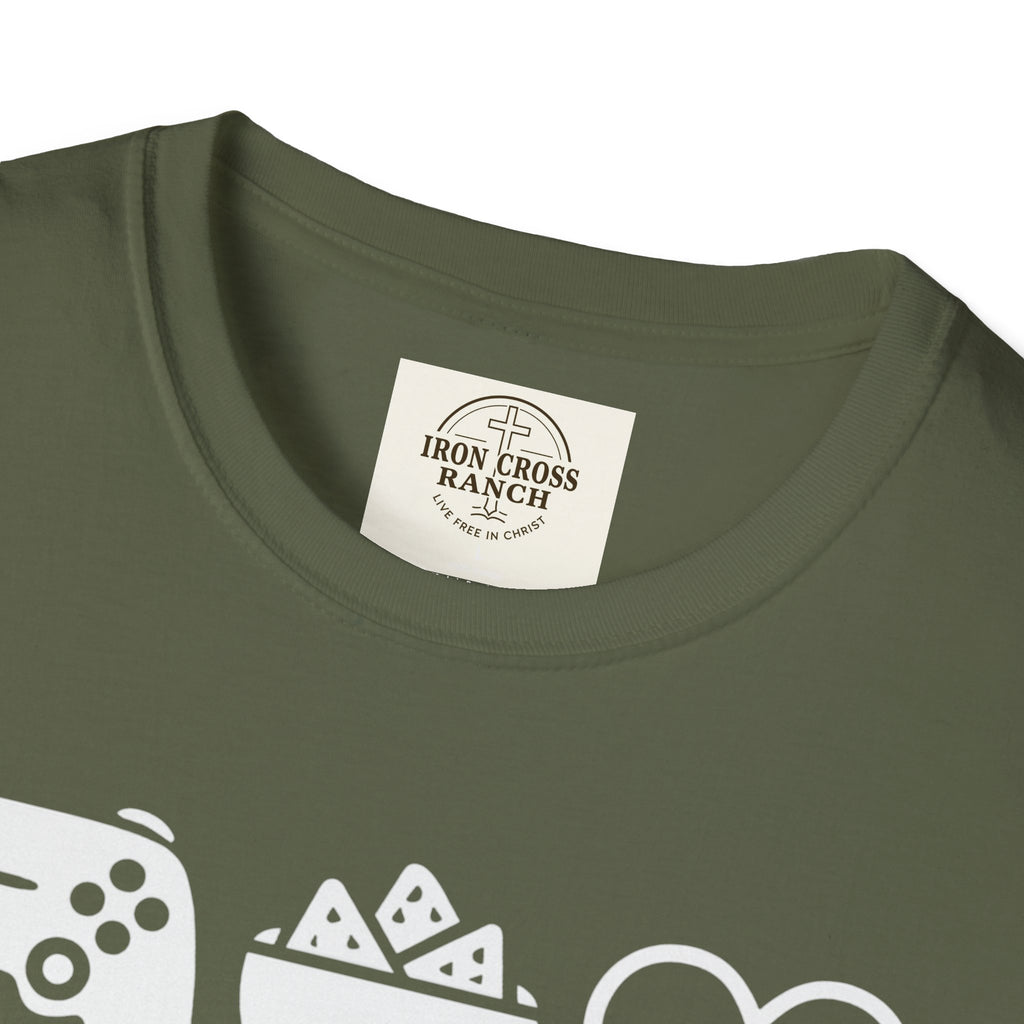 Gaming, Snacks and Love, Gamer T-shirt