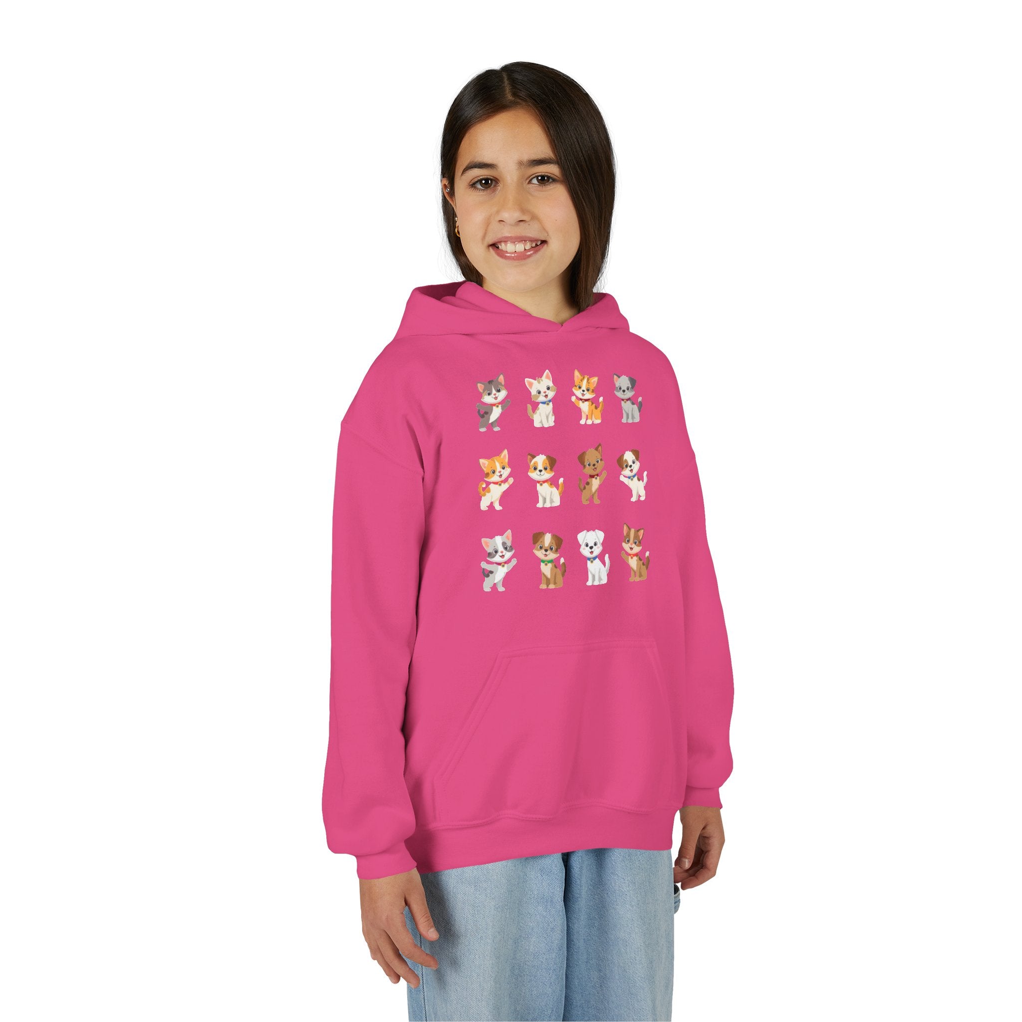 Pet Lover Hoodie - Cute Puppies and Kittens Christmas Sweatshirt