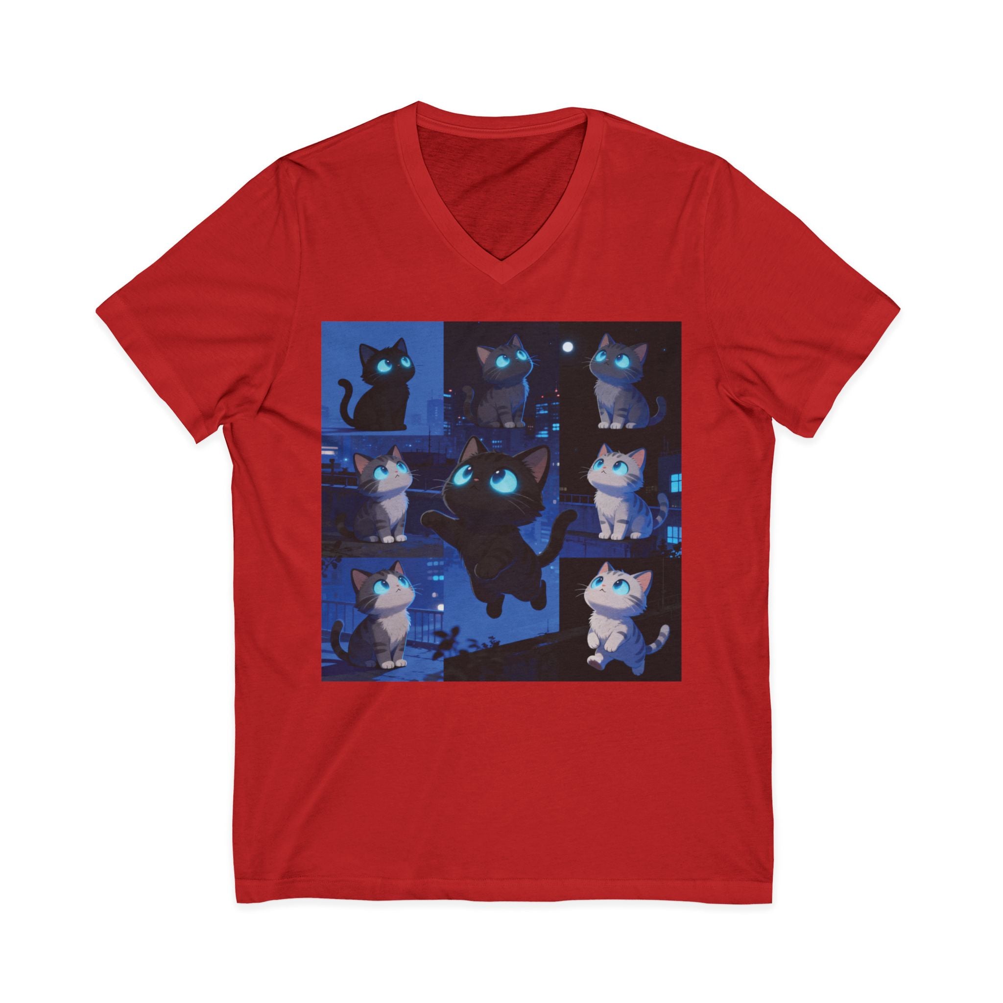 Unisex V-Neck Tee, Casual Style Shirt, Everyday Wear Top, Comfortable Gift for Any Occasion, Trendy Graphic T-Shirt