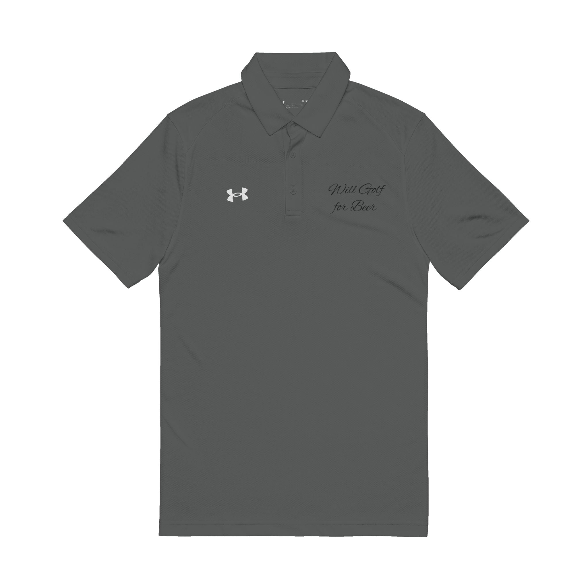 Copy of Polo Shirt - Funny 'Will Golf for Beer' Embroidered Design