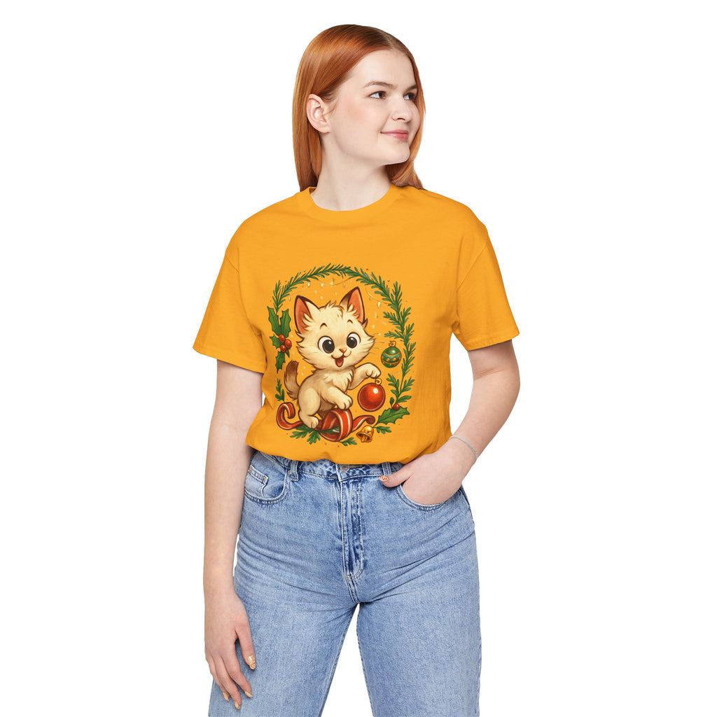 Christmas Kitten Play T-Shirt