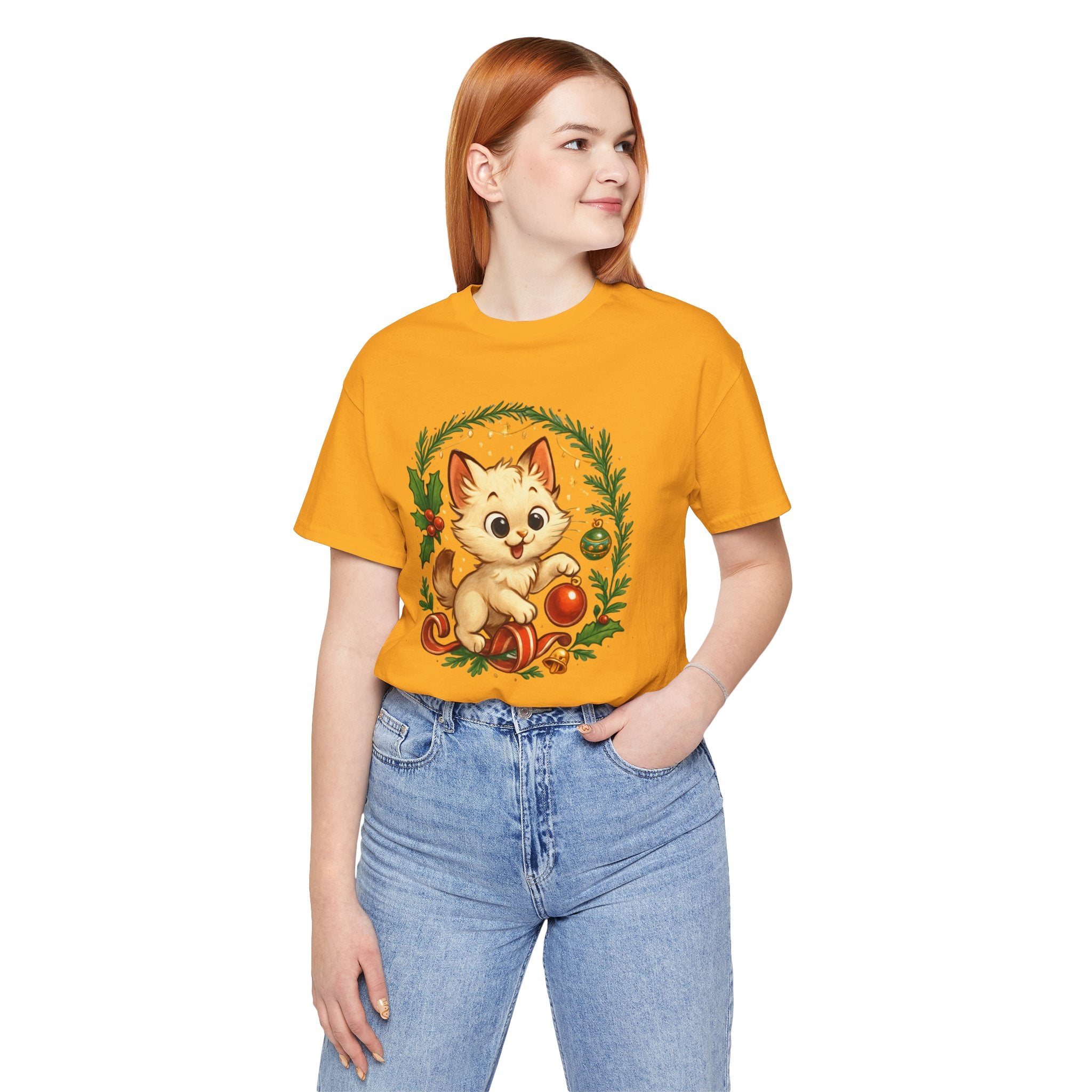 Christmas Kitten Play T-Shirt