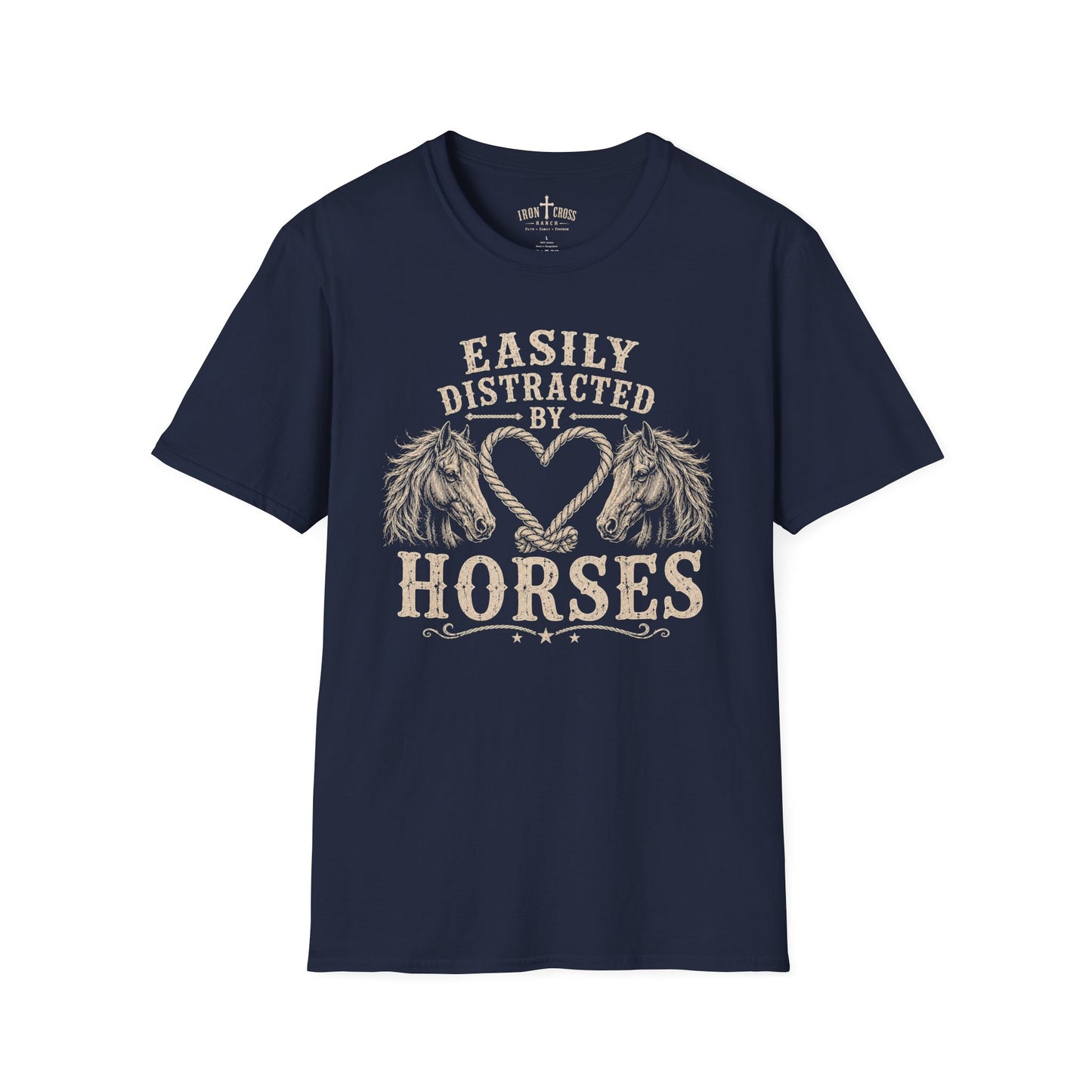 EASILY DISTRACTED BY HORSES