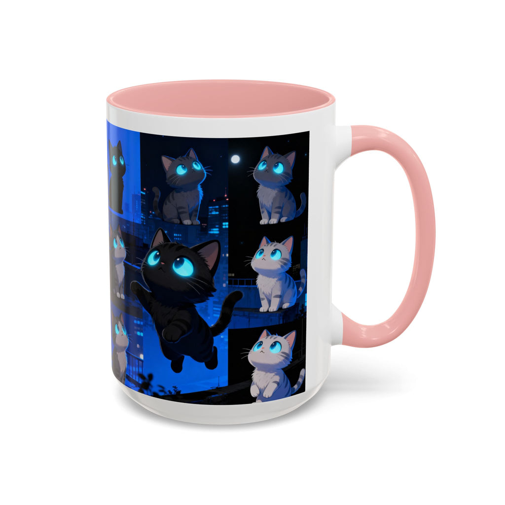 Mug, Cute Kitten Coffee Cup, Cat Lover Gift, Animal Tea Cup, Ceramic Drinkware, Pet Owner Present, Kitty Lover Mug
