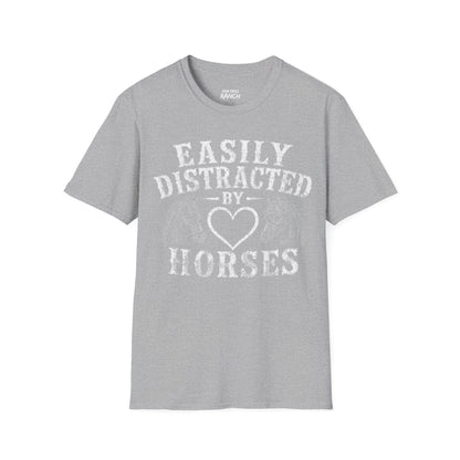 EASILY DISTRACTED BY HORSES