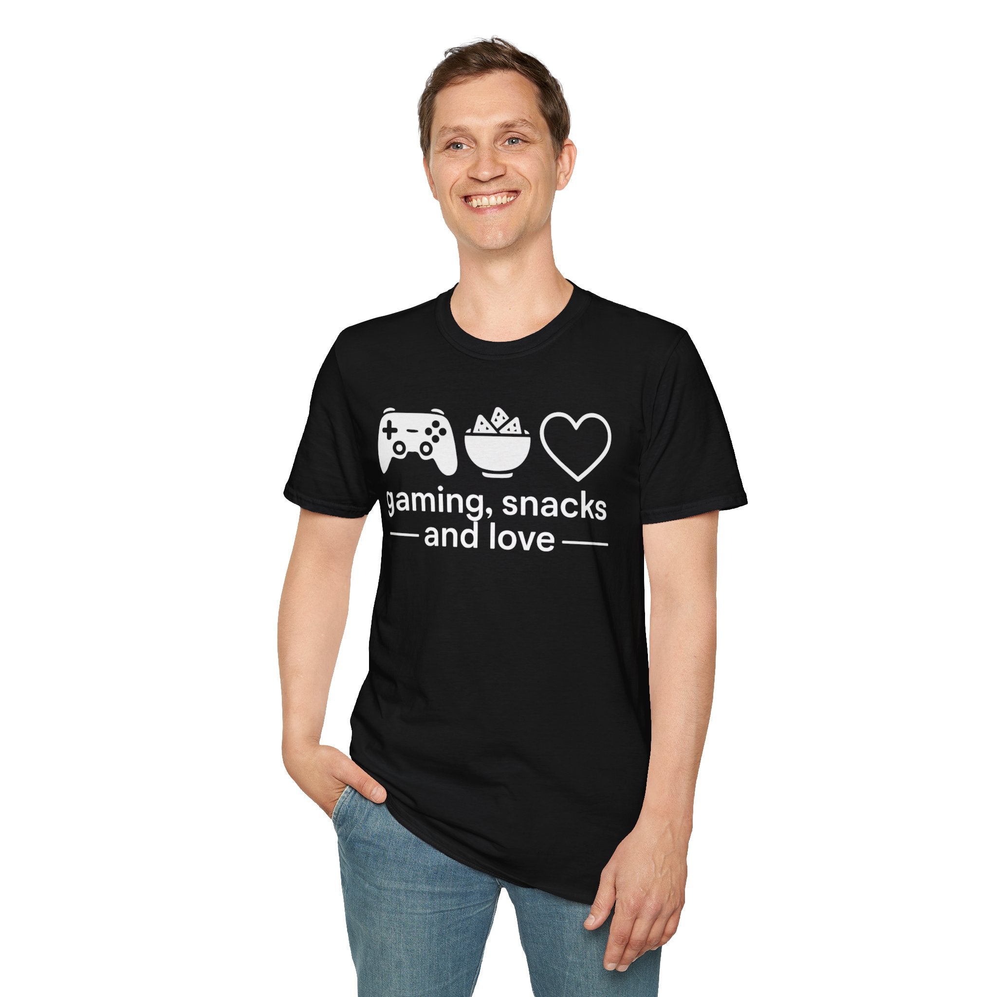 Gaming, Snacks and Love, Gamer T-shirt