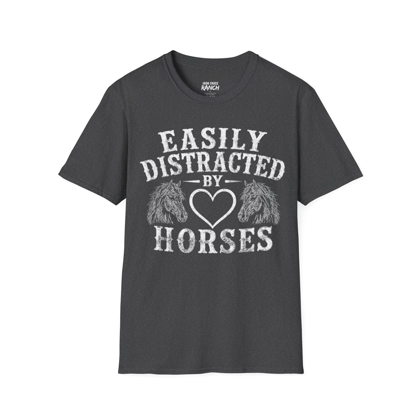 EASILY DISTRACTED BY HORSES