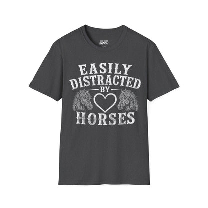 EASILY DISTRACTED BY HORSES