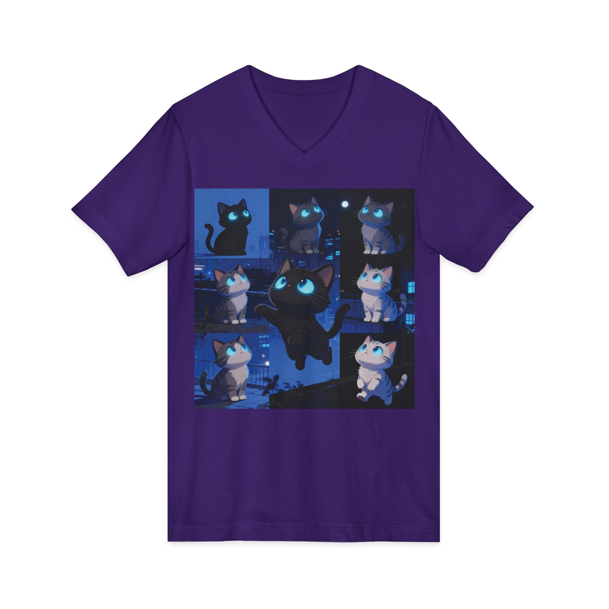 Unisex V-Neck Tee, Casual Style Shirt, Everyday Wear Top, Comfortable Gift for Any Occasion, Trendy Graphic T-Shirt